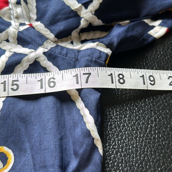 Lauren Ralph Lauren Nautical Anchor Sailing Blouse Button Down Shirt Top XS NEW - Picture 10 of 11